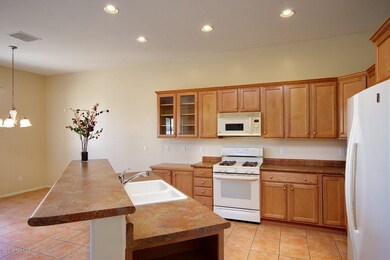 Open Kitchen with lots of cabinets.