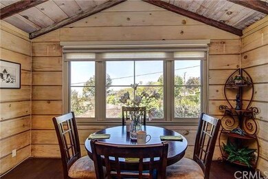 Beautiful ocean view from great room is framed per