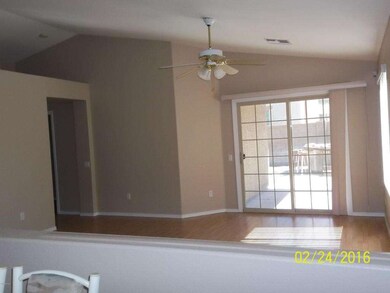 Open Family Room With Vaulted Ceilings