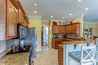 Granite Counter Tops, SS Appliances, Tile Floor