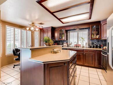 The remodeled Kitchen boasts custom cabinets with
