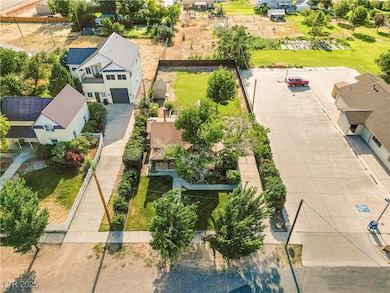 Aerial view of residential area