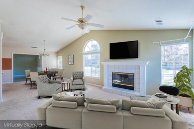 living dining staged