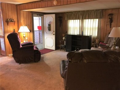 Extra wide living room due to slideout.