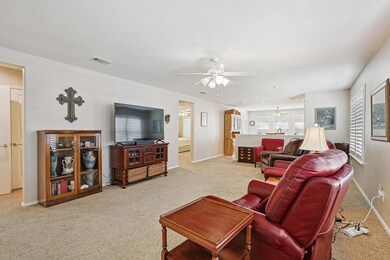 Living Room open to Kitchen and Dining Area