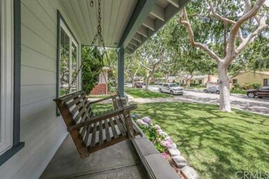 Front Porch with a swing.