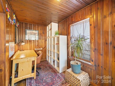 Office space off the living area.