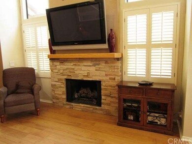 Handsome stone fireplace (TV excluded)
