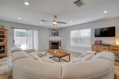 Living room with healthy amount of natural light,