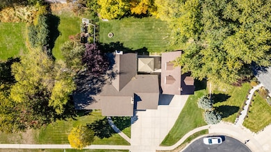 View from above of property