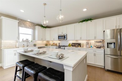 Kitchen with Large Seating Island