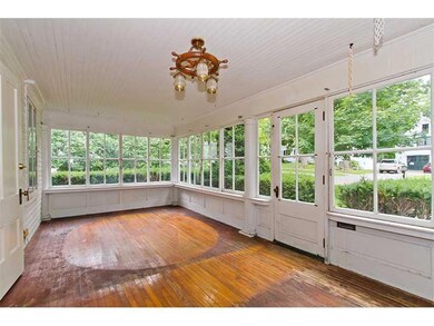 Sunroom. Large front sun porch...