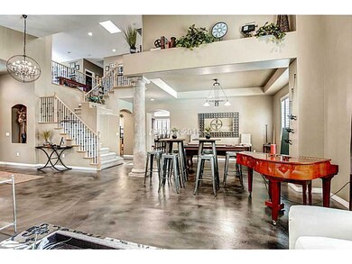 Living Room. Vaulted ceilings open up the living r
