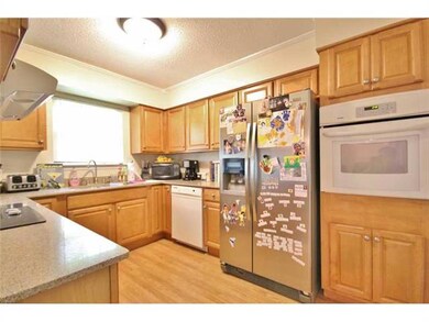 Kitchen. Kitchen with laminate wood floors opens t