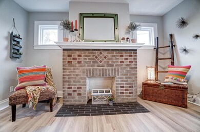 Brick Fireplace