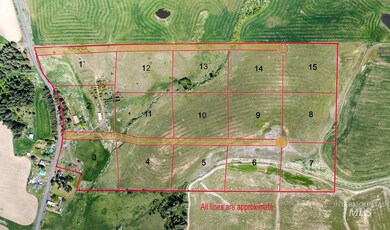 Map / location with property parcel outlined
