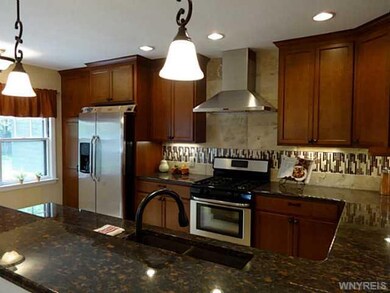 Kitchen. Beautiful open kitchen with handsome cher