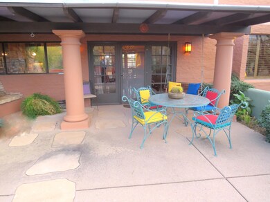 Very private back patio