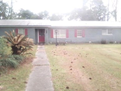 View of single story home