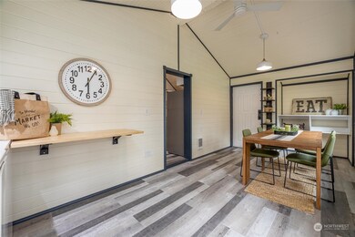 The dining room is a great flex space as it greets you upon entry.