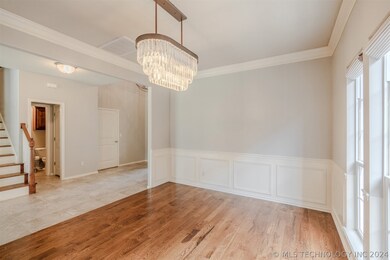 Formal Dining room w real wood floors.