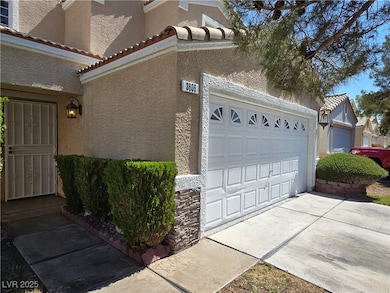 Garage with driveway