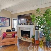 Living room custom fireplace