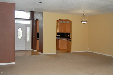 Dining area into kitchen