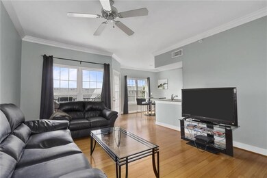Roomy Living Room Open to Dining Area & Kitchen.