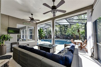 Spacious covered lanai with upgraded outdoor fans