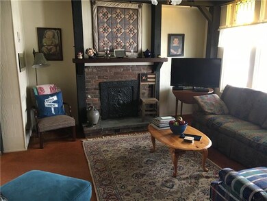 Living room...pocket door to the left.  Original f