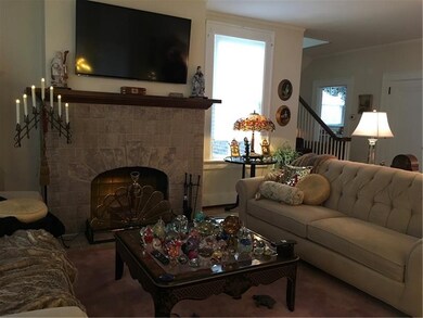 Living Room With Decorative Fireplace (Gas Line in