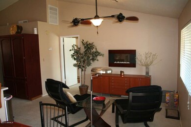 Great room fireplace on wall
