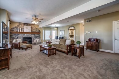 Main level features desirable open concept living