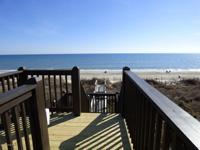 Walkway direct from deck to beach