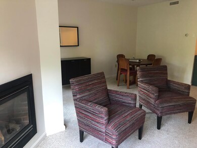 Fireplace to dining