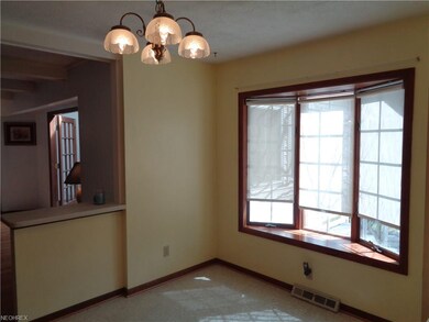 Eating area in the kitchen or use the formal dinin
