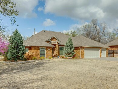 Ranch-style home with a garage