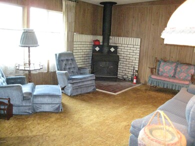 Woodstove in living room