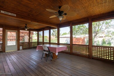 Screened back porch