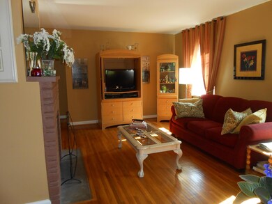 LOVELY LIVING ROOM WITH FIREPLACE