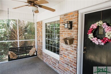 Fully Screened in Front Porch with Swing