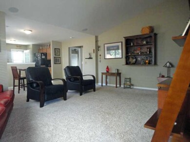 This is a great open floorplan with the living room flowing right into the kitchen.