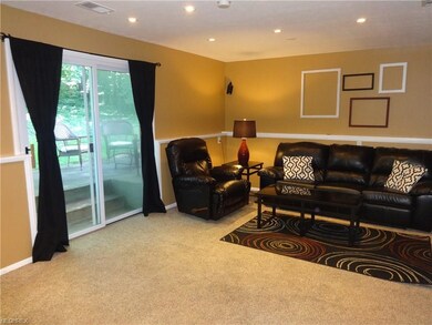 Family room with slider to patio