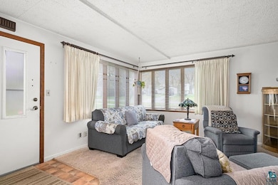 View of carpeted living area