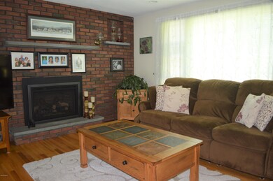 fireplaced living room