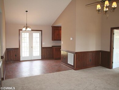 Dining Room - The home has vaulted ceilings, chair