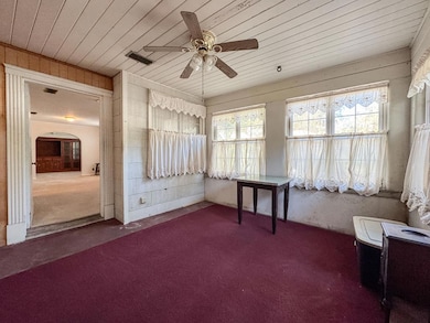 Enclosed front porch- door to living room on left
