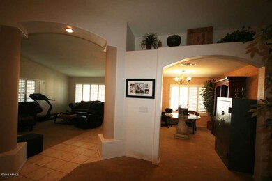 View from Family Room to Living & Dining