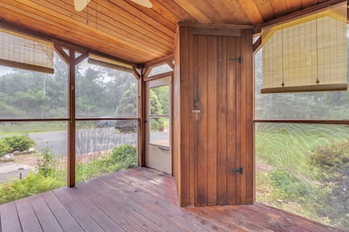 Screened back porch
